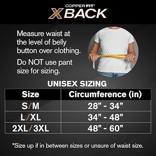 Copper Fit X-Back Brace